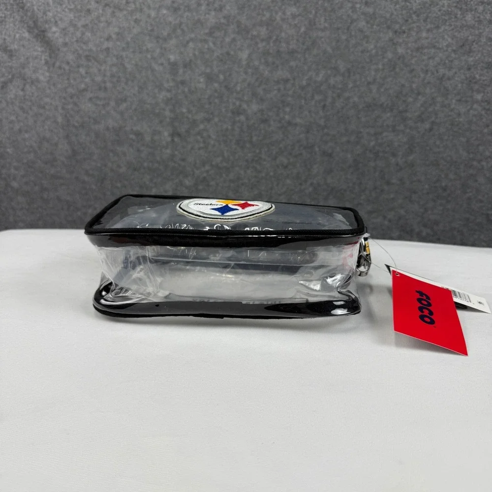 FOCO Pittsburgh Steelers Clear Crossbody Bag NFL Stadium Approved Steel City NEW